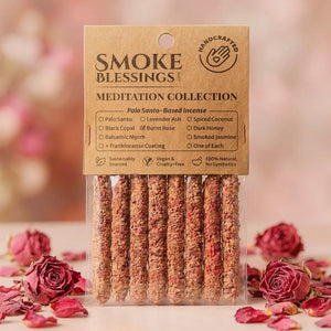 Burnt Rose Incense Sticks retail pack of 8 hand-rolled sticks