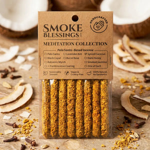 Spiced Coconut Incense Sticks retail pack of 8 hand-rolled sticks